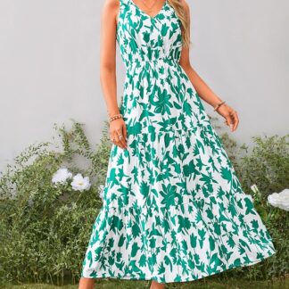 Vestido Casual Sin Mangas Rayas Verticales